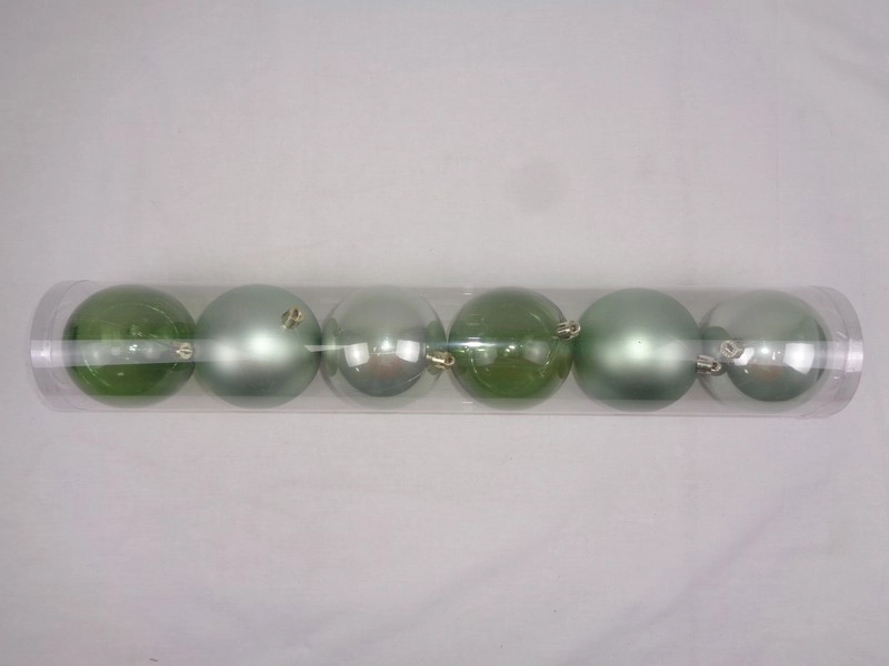 Bola Mista Verde 8cm 6un Bm458 Vd Tok Da Casa