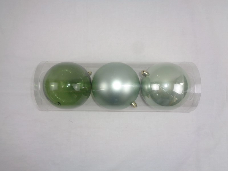 Bola Mista Verde 10cm 3un Bm451 Vd Tok Da Casa