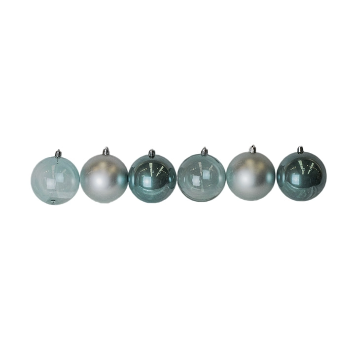Bola Mista Azul 8cm 6un Bm474 Tok Da Casa