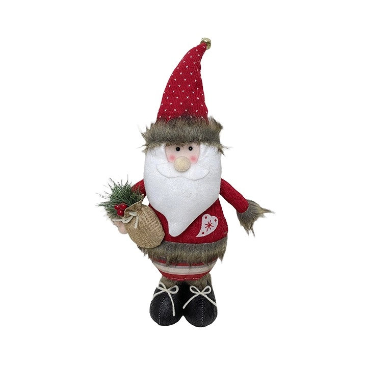 Papai Noel Pe Bco Vm 17x10x38cm Bt2767 Tok Da Casa