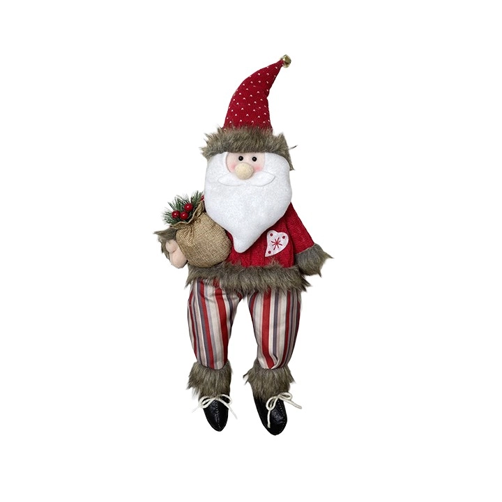 Papai Noel Sentado Bco Vm 50cm Bt2783 Tok Da Casa