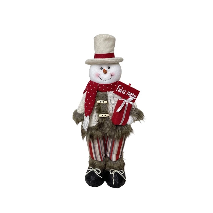 Boneco De Neve Em P E Br Vm 50cm Bt2787 Tok Da Casa