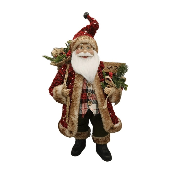 Papai Noel Pe Vm Mr 45cm Pn1279 Tok Da Casa