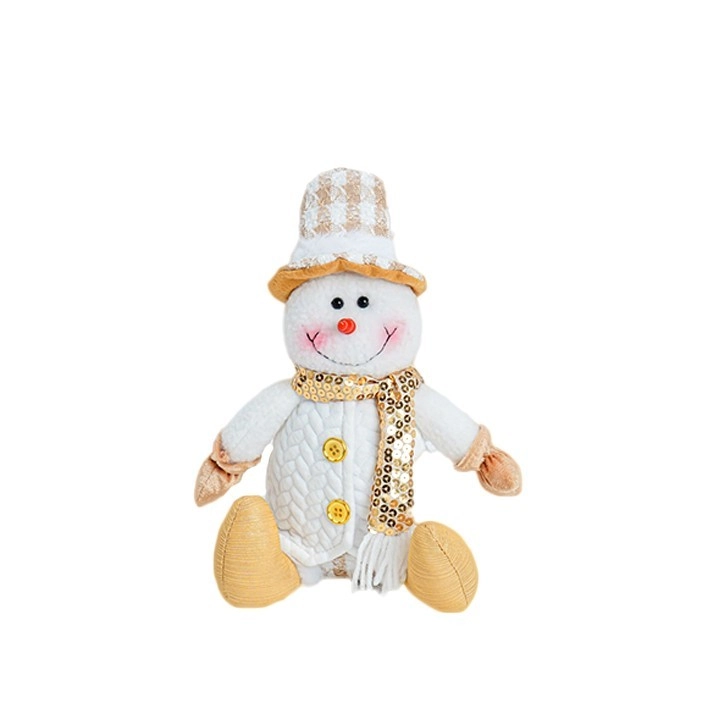 Boneco De Neve Sentado Do 20cm Bt2810 Tok Da Casa