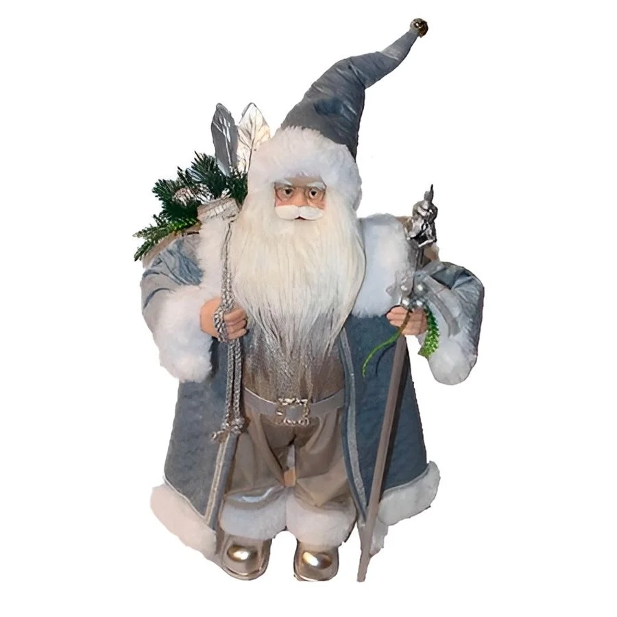 Papai Noel Pe Bco Az 60cm Pn1083 Tok Da Casa