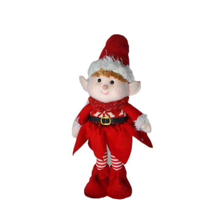 Boneco Elfo Em P E Vm 15x7x32cm Bt2737 Tok Da Casa