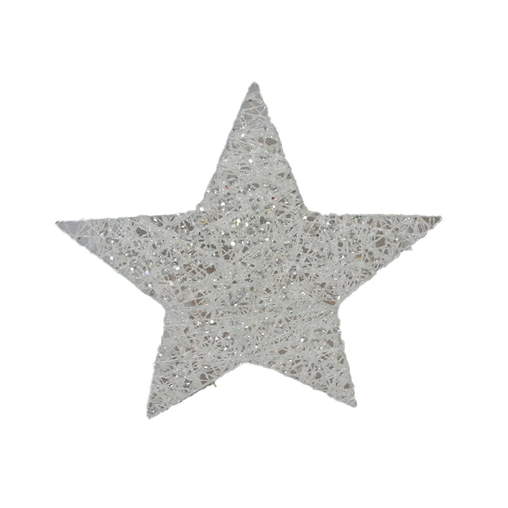 Estrela Decorativa Branco 25cm Dg2201 Tok Da Casa