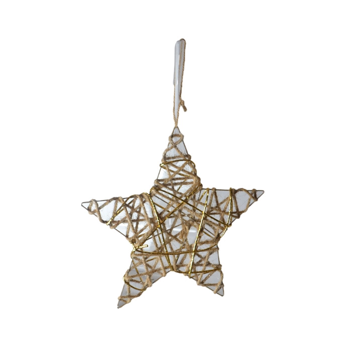 Estrela Pendente Decorativa Do 25x2x25cm Dg2353 Tok Da Casa
