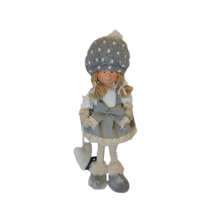 Menina Sentada Cz Br 38x10x15cm Bt2988 Tok Da Casa
