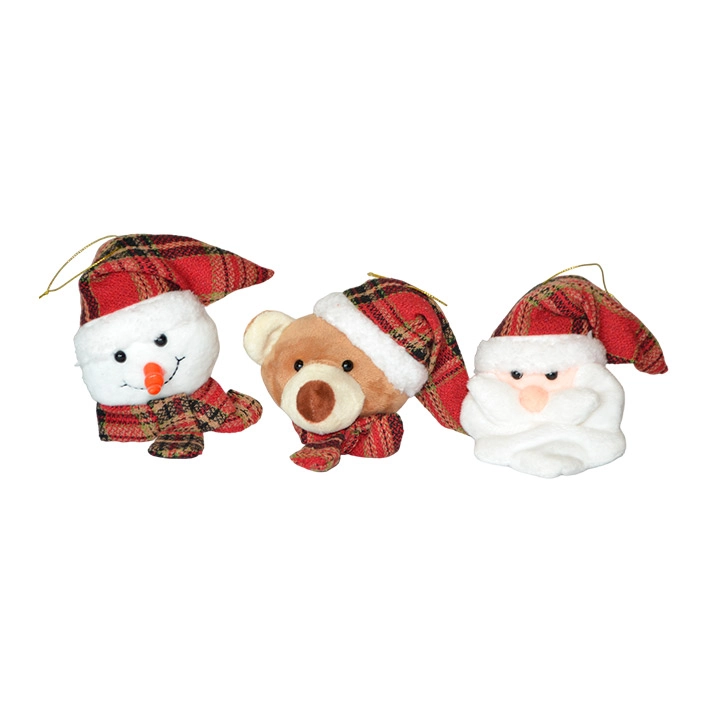 Trio Natalino Decorativo Vm 13cm C3 Bt2427 Tok Da Casa