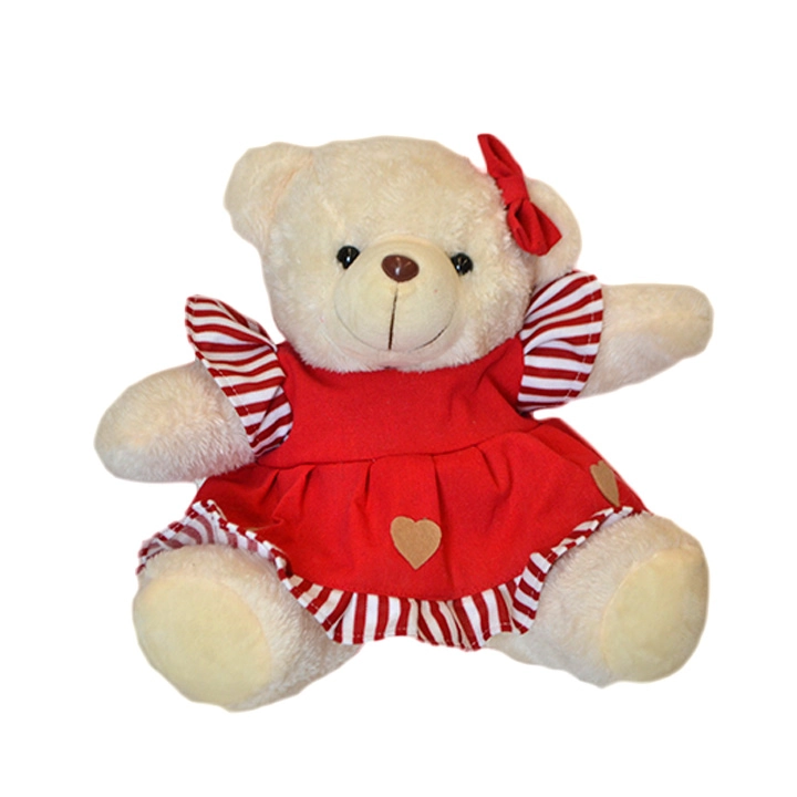 Ursinha Sentada Vermelho 25cm Bt2450 Tok Da Casa