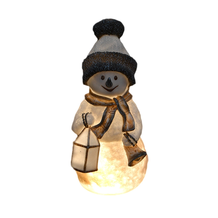 Boneco De Neve Decorativo C Led 32x18x15cm Dg2024 Tok Da Casa