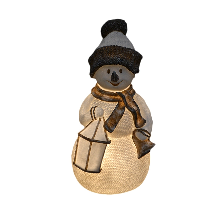Boneco De Neve Decorativo C Led 39x24x20cm Dg2027 Tok Da Casa