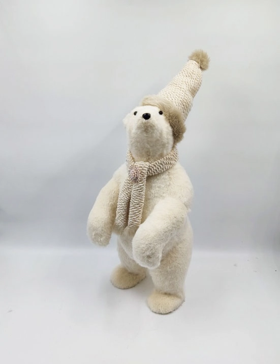 Enfeite Natal Urso Pe 80cm Bc2536 Tok Da Casa