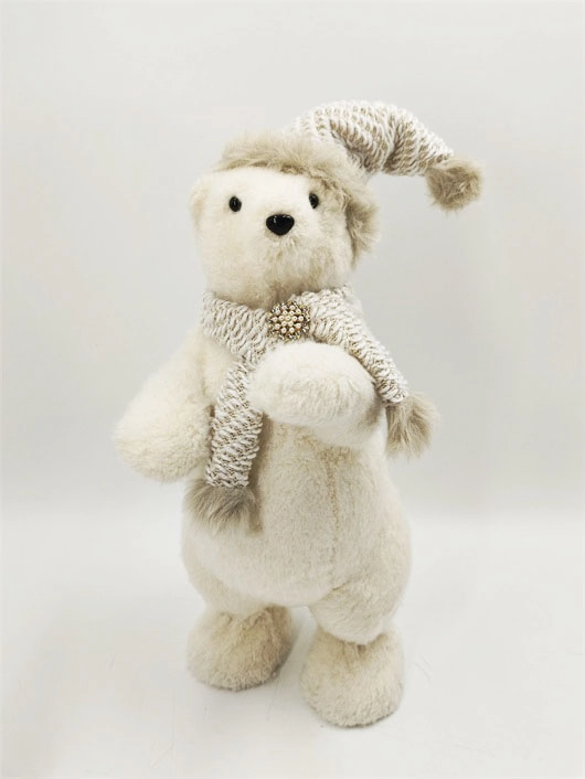 Enfeite Natal Urso Pe 57cm Bc2538 Tok Da Casa