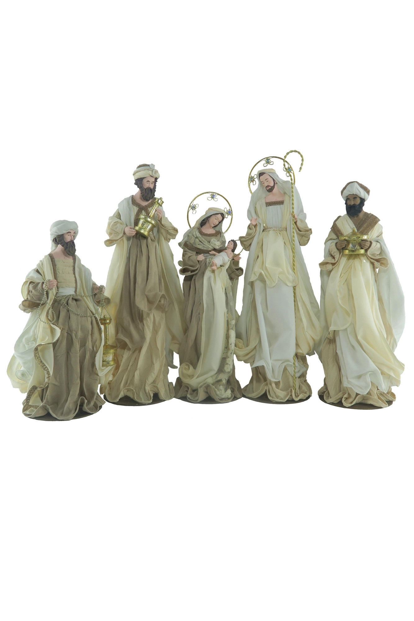 Enfeite Natal Presepio 62cm 5pcs Sf443 Tok Da Casa