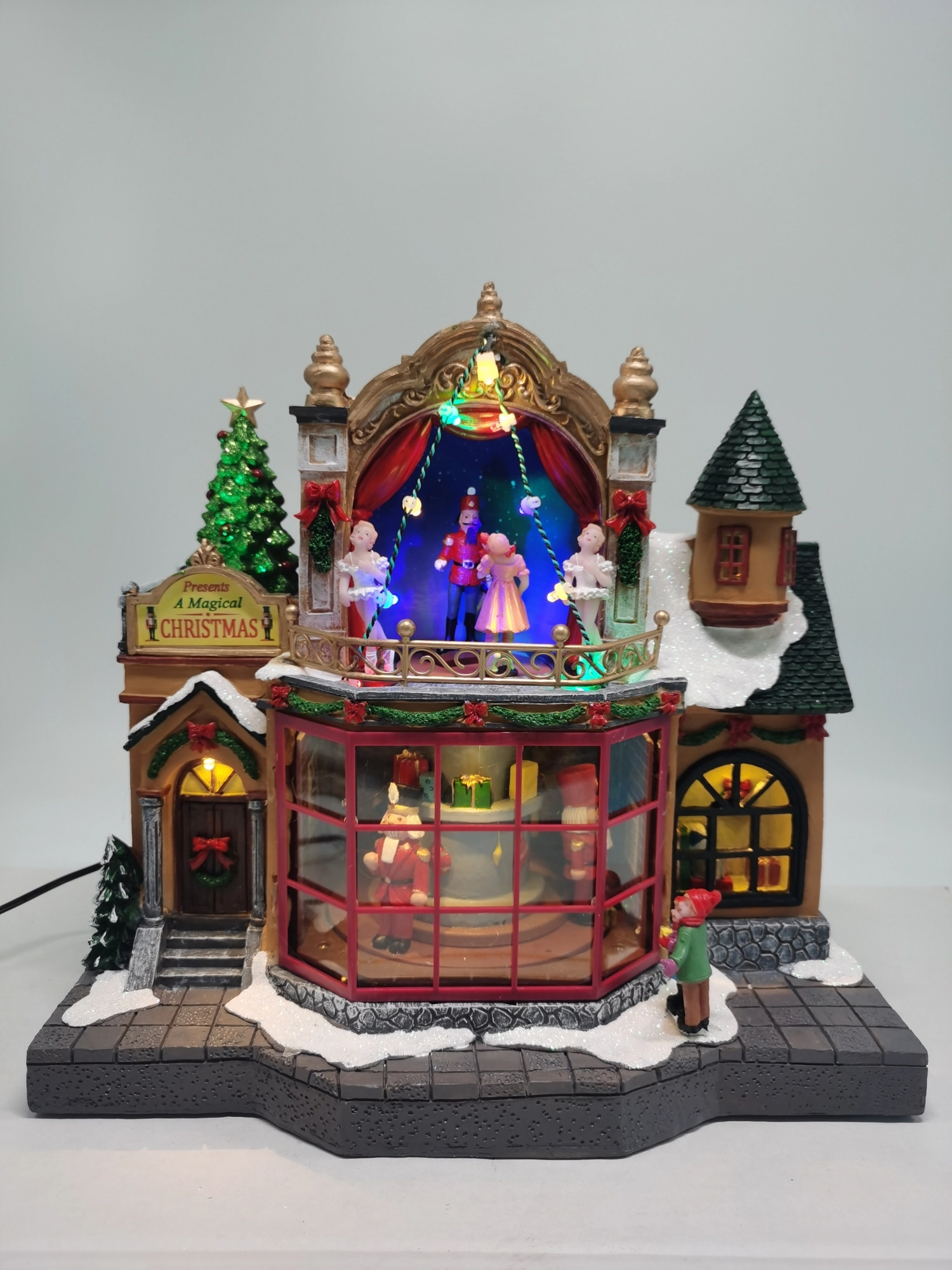 Enfeite Natal Vila Led 28cm Vi051 Tok Da Casa