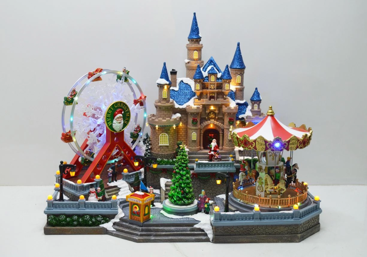 Enfeite Natal Vila Led 47cm Vi058 Tok Da Casa