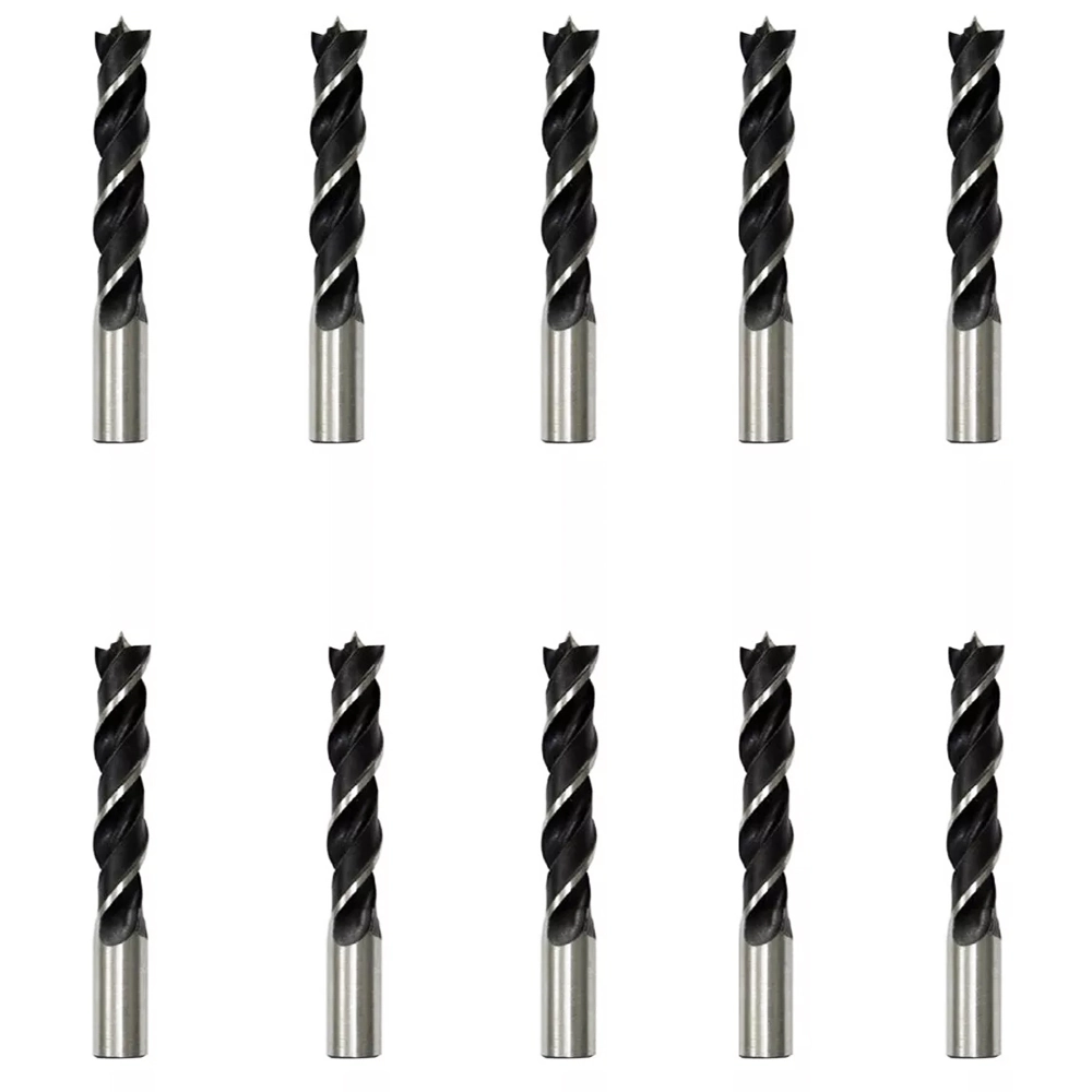 Kit 10 Un Broca 3 Pontas Para Madeira Starfer 10mm