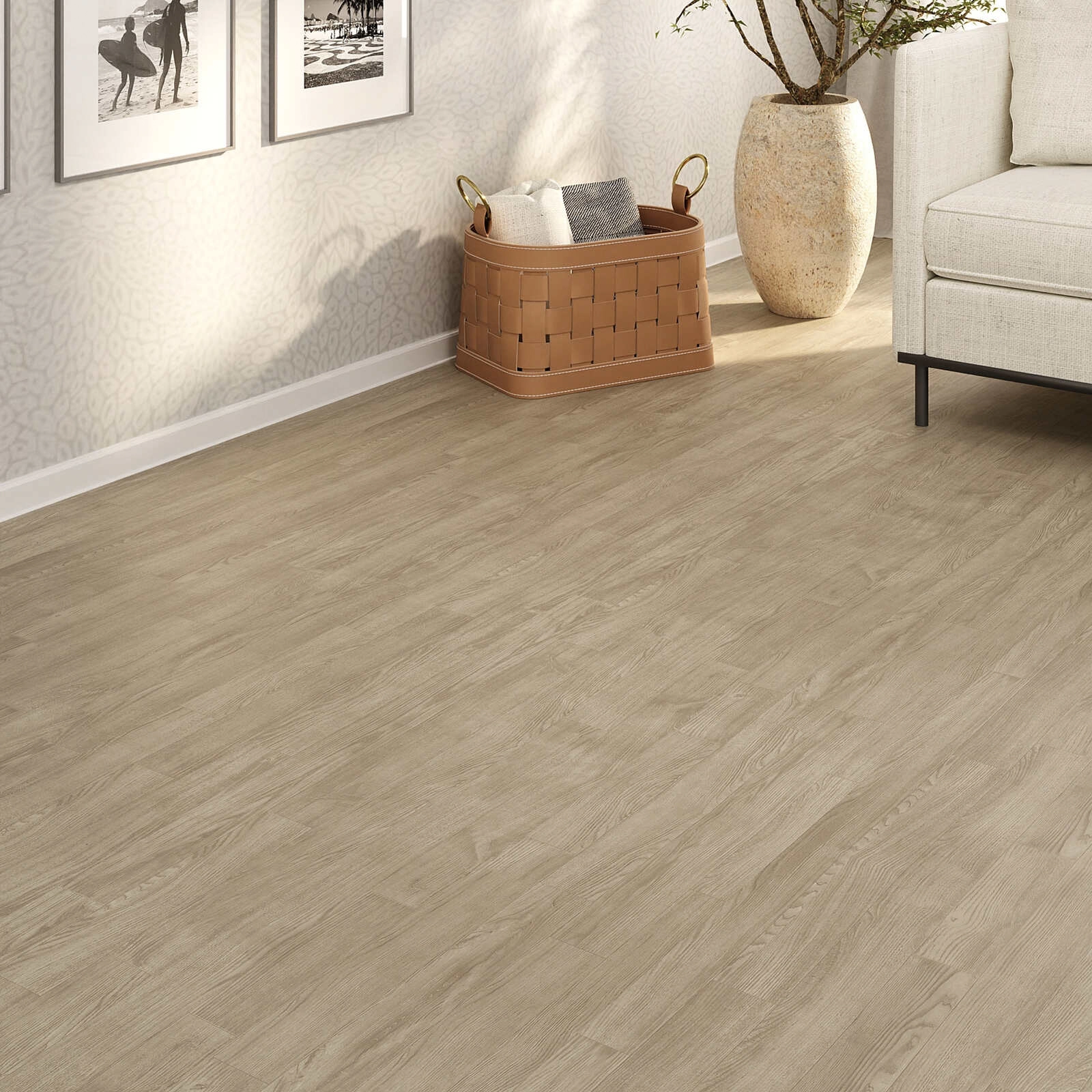Manta Vinílica 0,7mm Antiderrapante 12m² Imita Madeira Fosco Sala Quarto Resistente Carvalho-canela