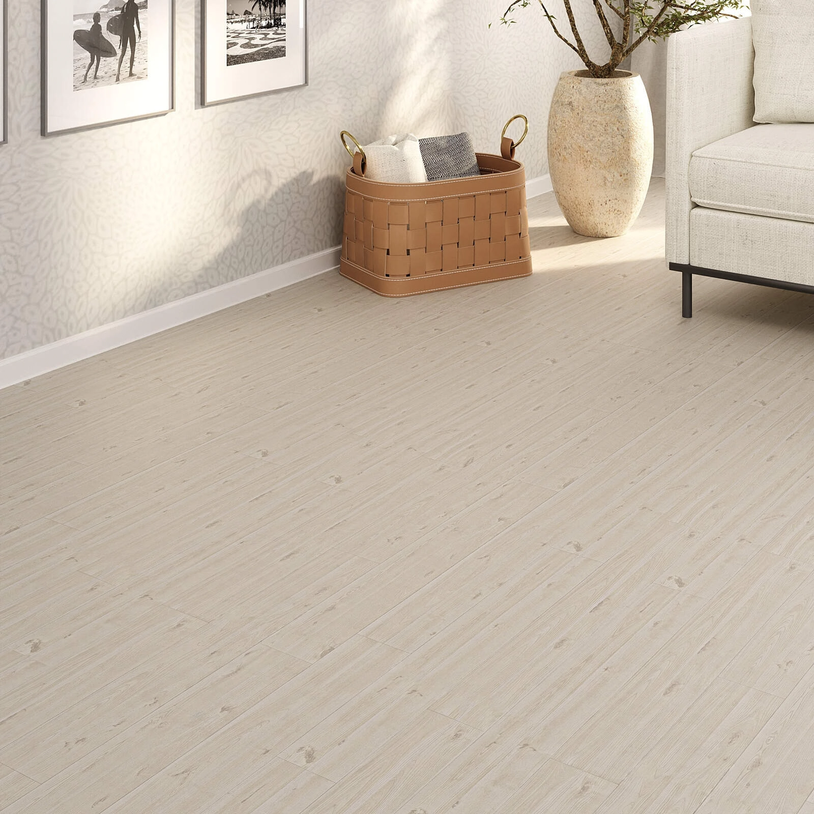 Manta Vinílica 0,7mm Antiderrapante 16m² Sala Quarto Resistente Imita Madeira Fosco London