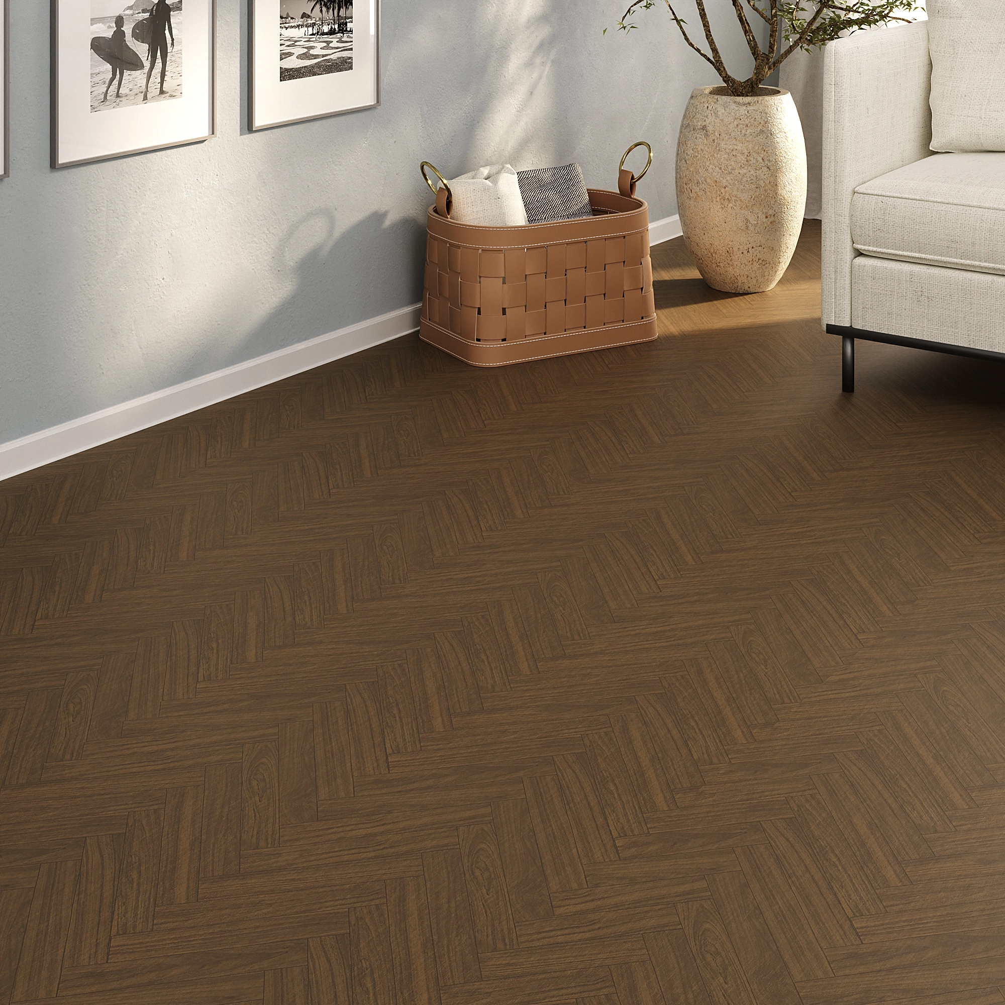 Piso Vinílico Em Manta Pvc 1,2mm 2 Metros X 10,5 Metros Antiderrapante 21m² Imita Madeira Fosco Denver