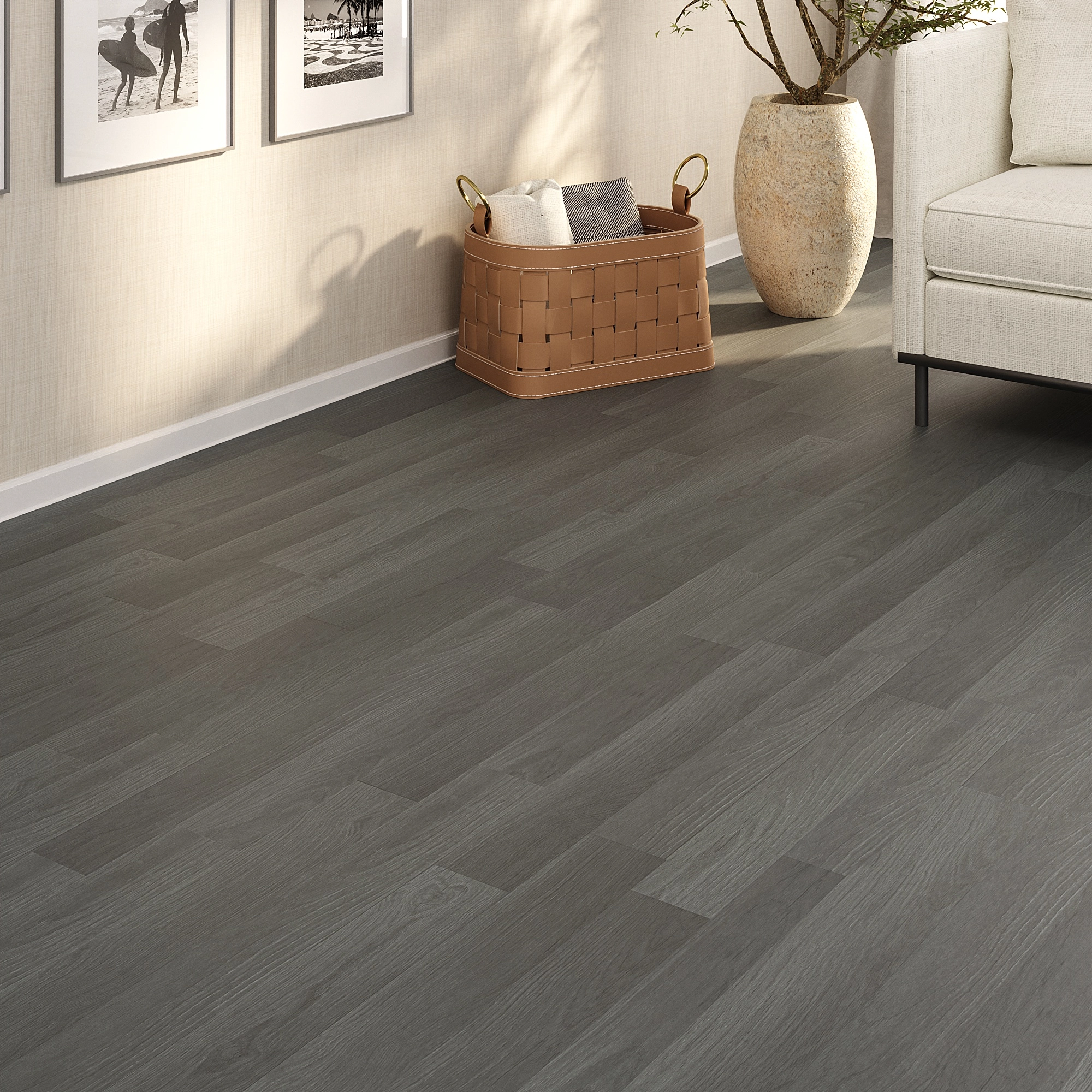 Piso Vinílico Em Manta Pvc 1,2mm 2 Metros X 17,5 Metros Antiderrapante 35m² Imita Madeira Fosco Bristol