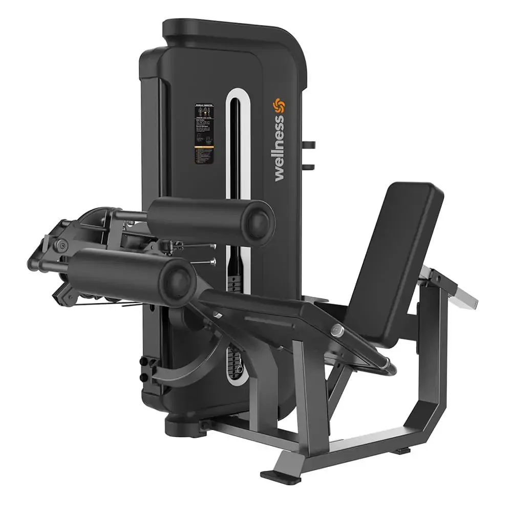 Dual Leg Extension/Leg Curl New Classic Preto Wellness - EM354
