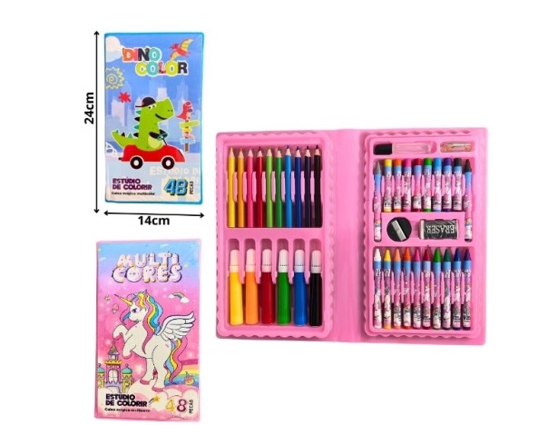 Estojo Pintura Escolar Sortido C/48pcs Dpl