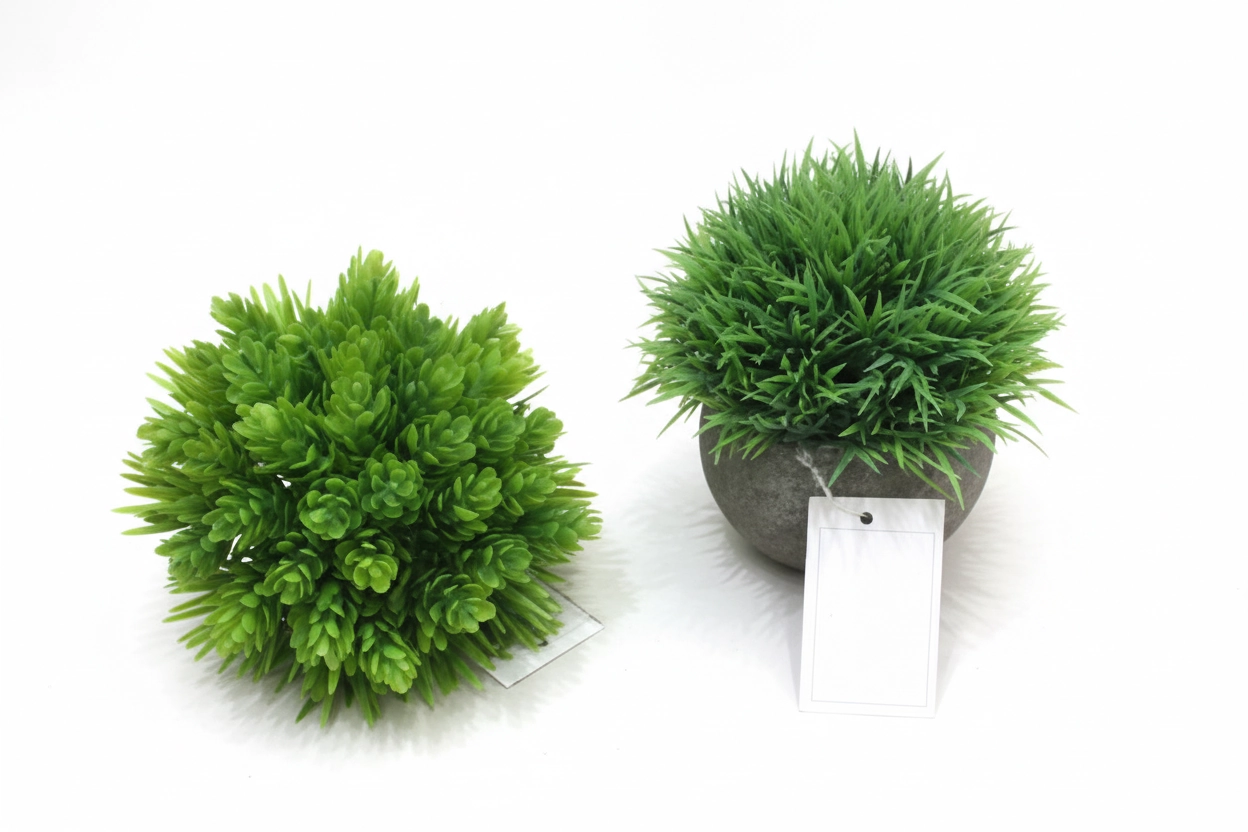 Arranjo Planta Artificial C Vaso Ceramica 13x9cm