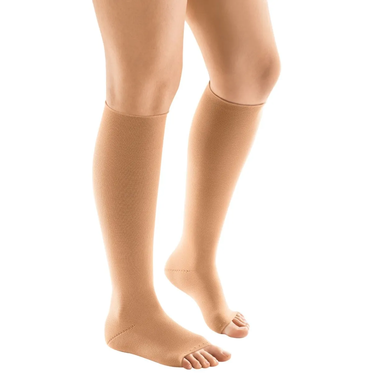 Meia 3/4 Flat Strong Venosan - 30-40mmHg - Aberta - Bege - G - Curta