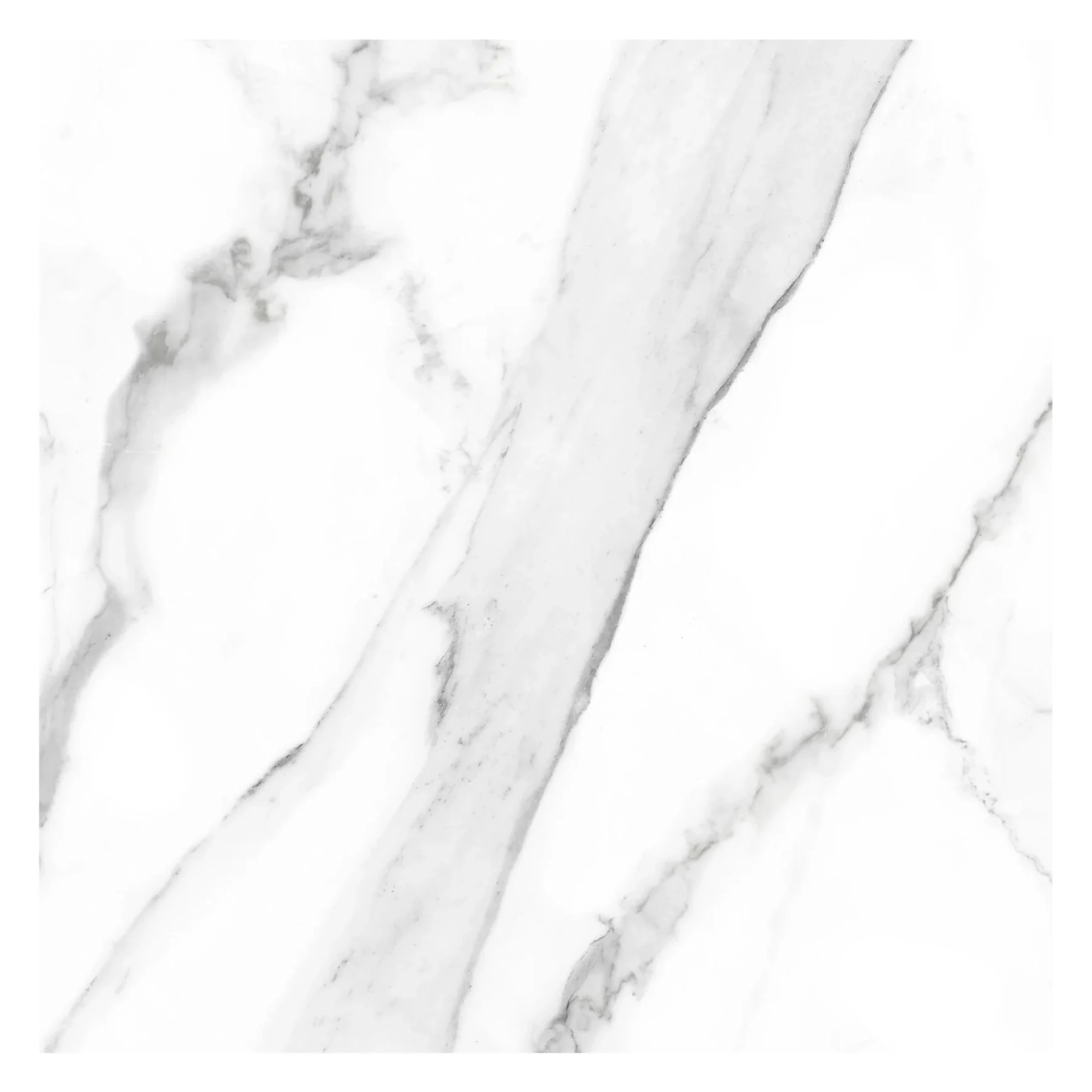Porcelanato Marmorizado Polido Borda Reta Interno 72x72cm Calacatta Savane