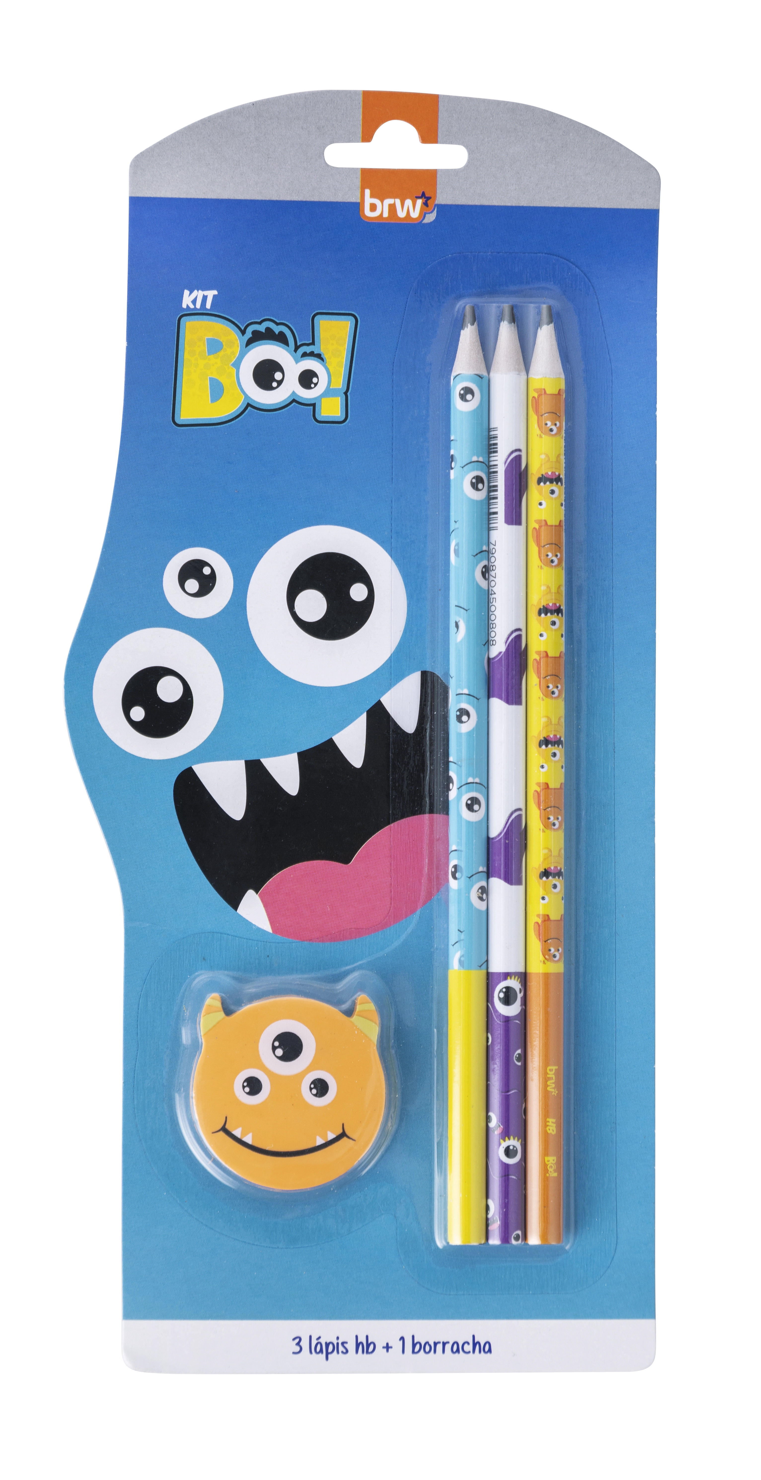 Kit Escolar Monster 4un Kt1016 Brw