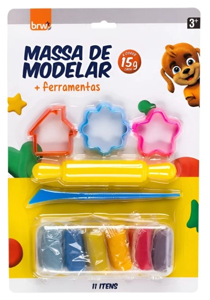 Kit Massa P/modelar Lupi C/6 Cores Brw