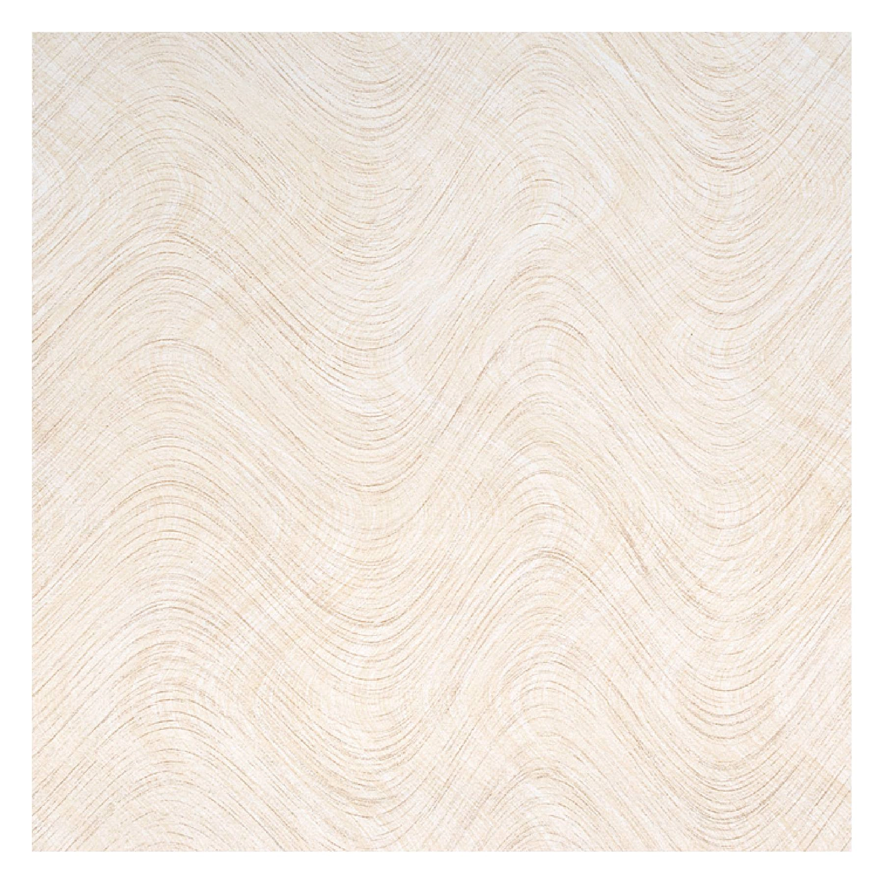 Piso Cerâmico Decorado Brilhante Borda Arredondada Interno 43,3x43,3cm Titan Bege Grupo Ceral