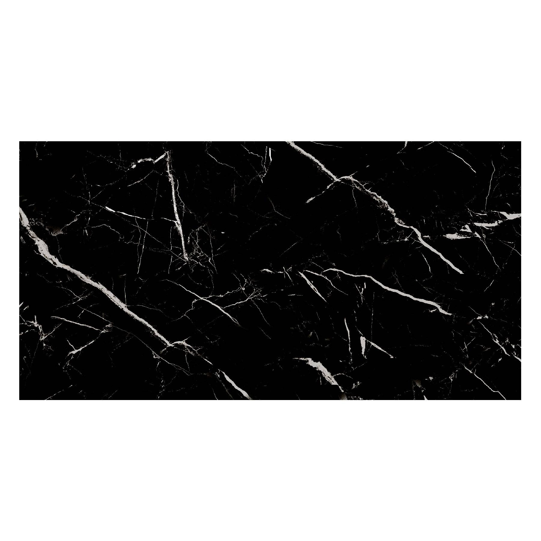 Piso Cerâmico Marmorizado Acetinado Borda Reta Interno 62x120cm Maxi Negro Grupo Ceral
