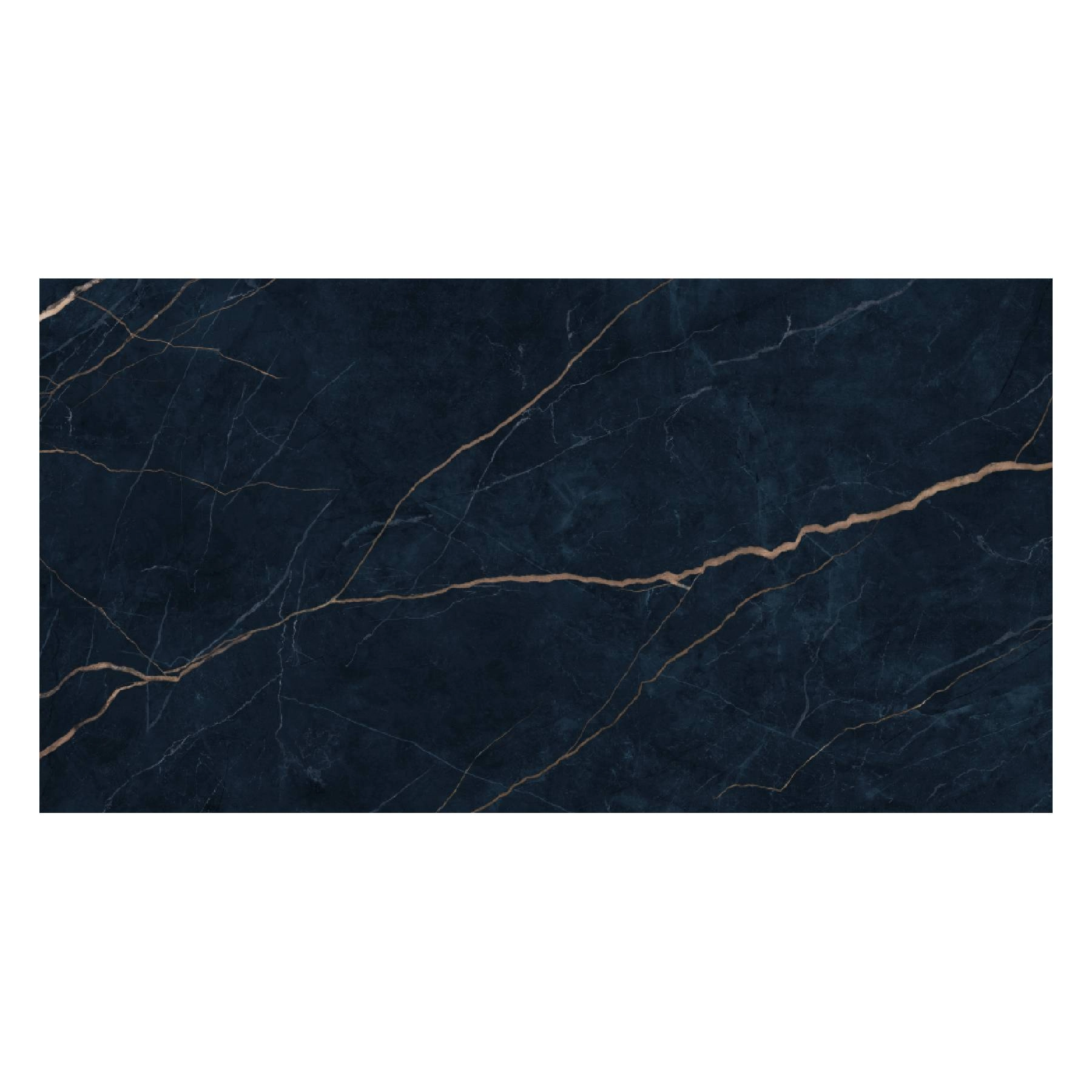Piso Cerâmico Marmorizado Brilhante Borda Reta Interno 62x120cm Petróleo Grupo Ceral