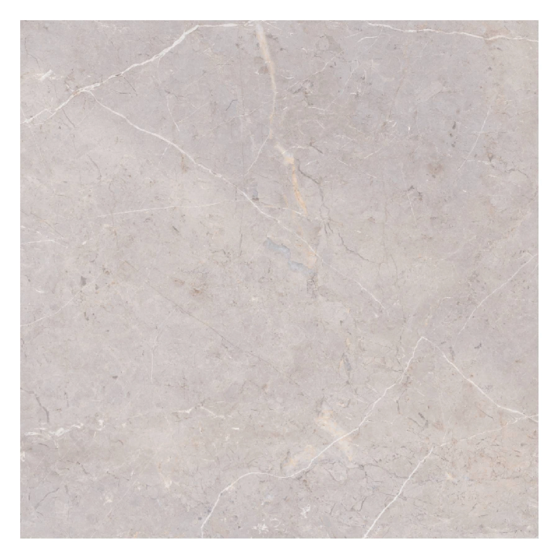 Piso Cerâmico Marmorizado Acetinado Borda Reta Interno 81x81cm Fontana Grey Grupo Ceral