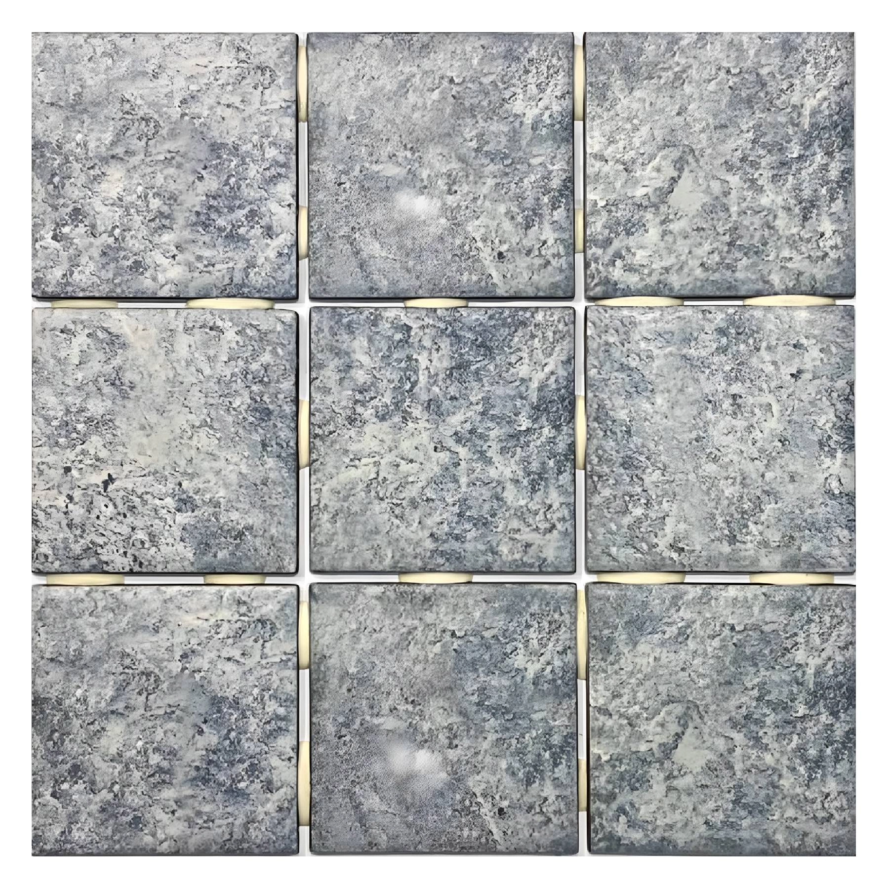 Revestimento para Piscina Marmorizado Acetinado 10x10cm Borda Arredondada Noronha Grupo Ceral