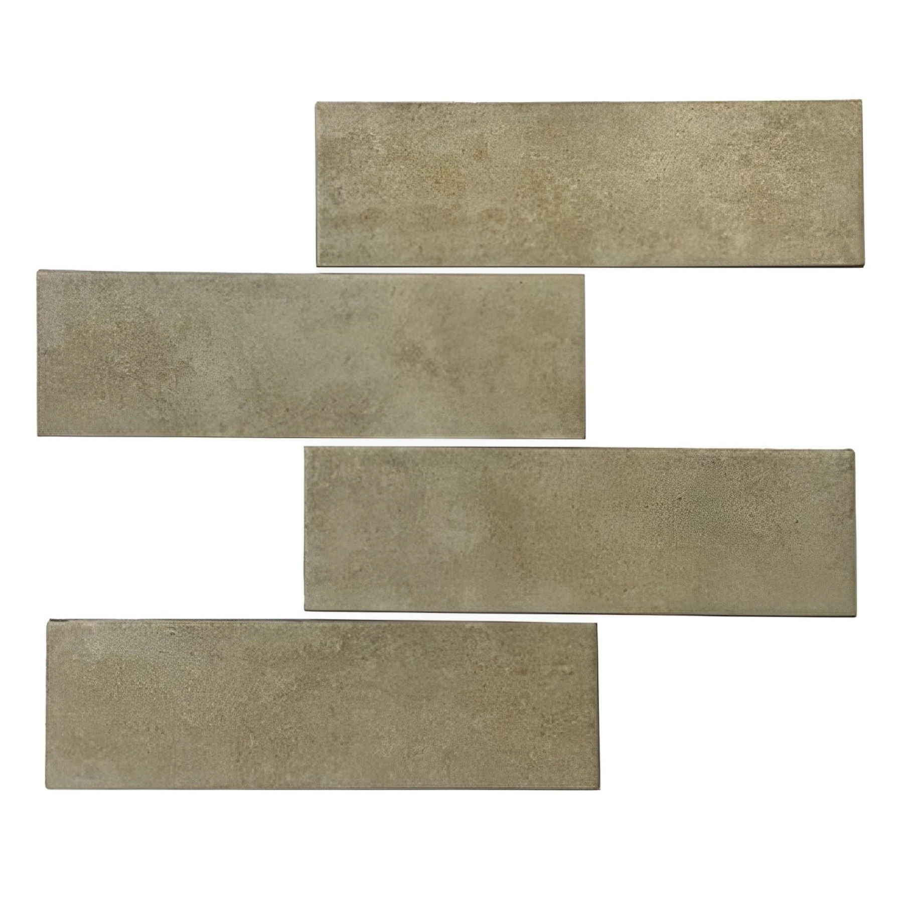 Revestimento para Fachada Pedra Acetinado 7,5x25,2cm Borda Arredondada Element Palha Grupo Ceral