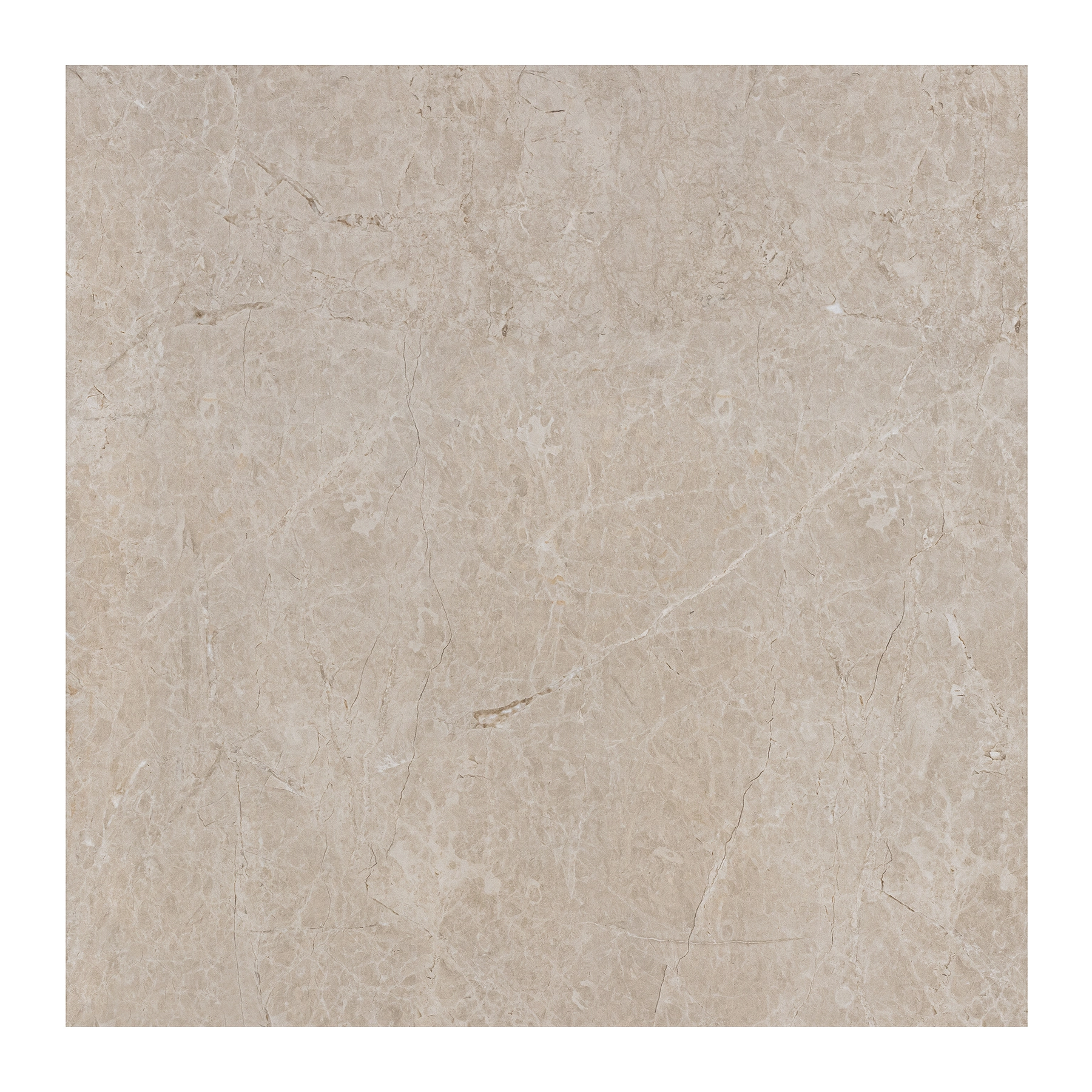 Porcelanato Marmorizado Polido Borda Reta Interno 78,2x78,2cm Capuccino Belle