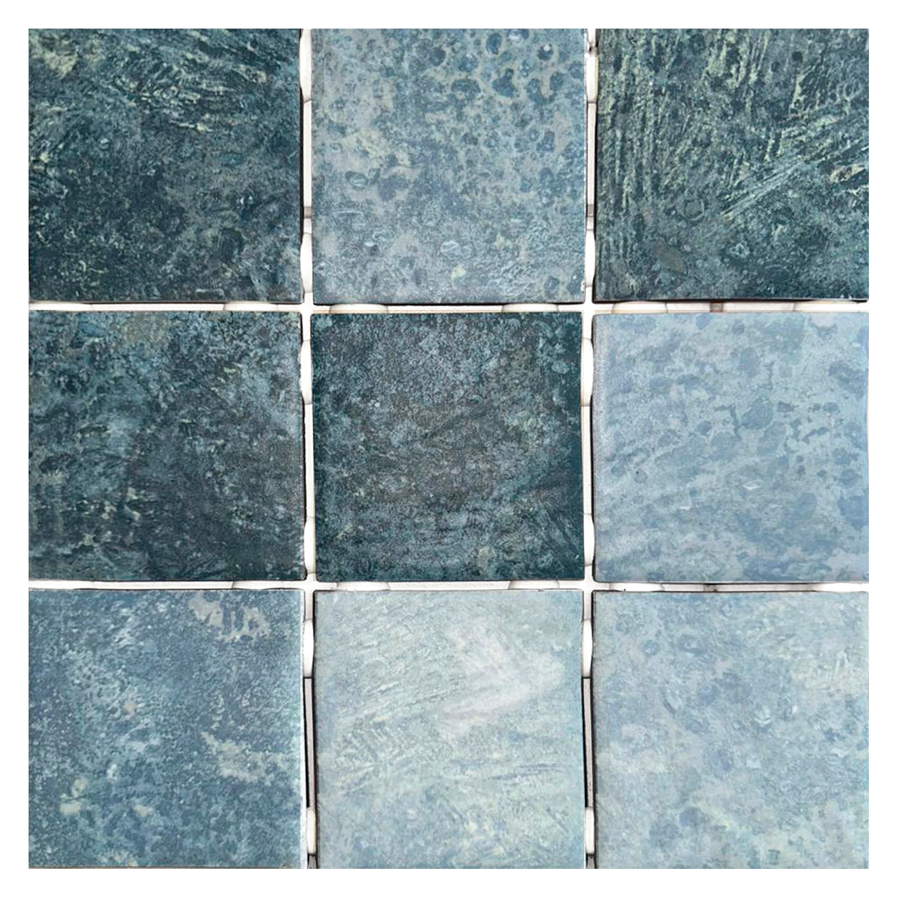 Revestimento para Piscina Relevo Acetinado 10x10cm Borda Arredondada Phuket Blue Grupo Ceral