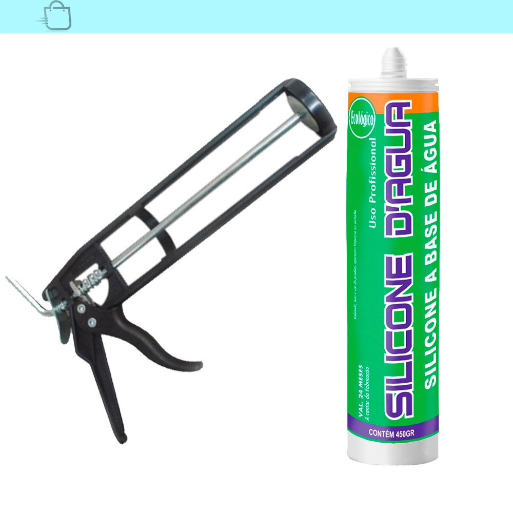 Selante Acrílico Base Dágua Preto Com Aplicador Preto