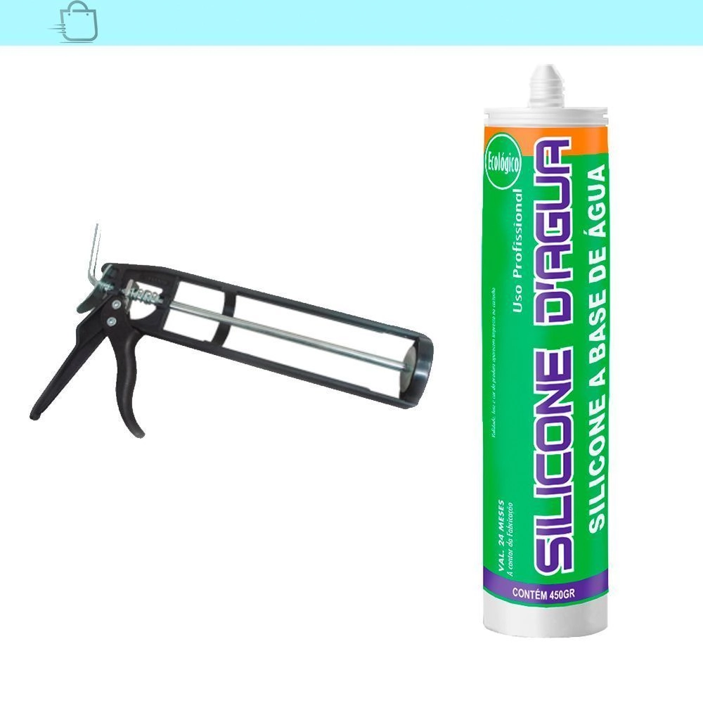 Selante Acrílico Base Dágua Branco Com Aplicador Preto