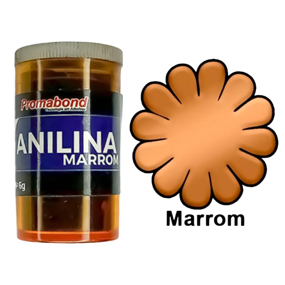 Anilina A Álcool Pó Corante Madeira Arte Marrom