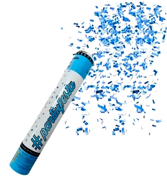 Lanca Confete Eco Azul Laminado 30cm