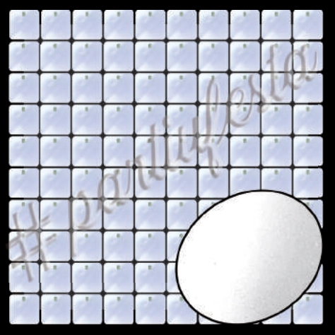 Placa Brilhante 30x30cm Prata