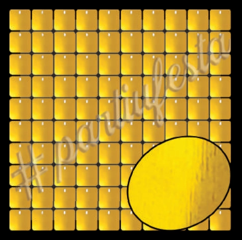 Placa Brilhante 30x30cm Dourada