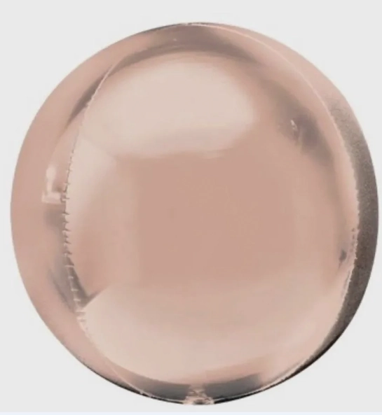 Paf228 Rose Balao Metalizado Orbita 4d Rose Com 50