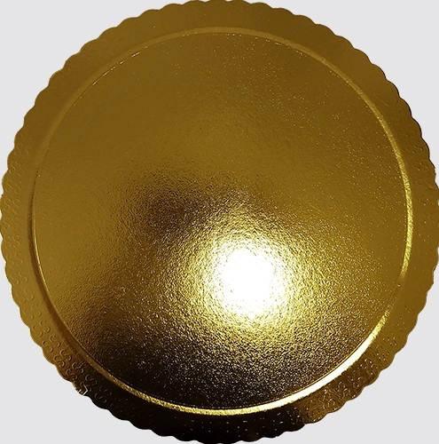 Cake Board Dourado Metalico 20cm Partiu Festas